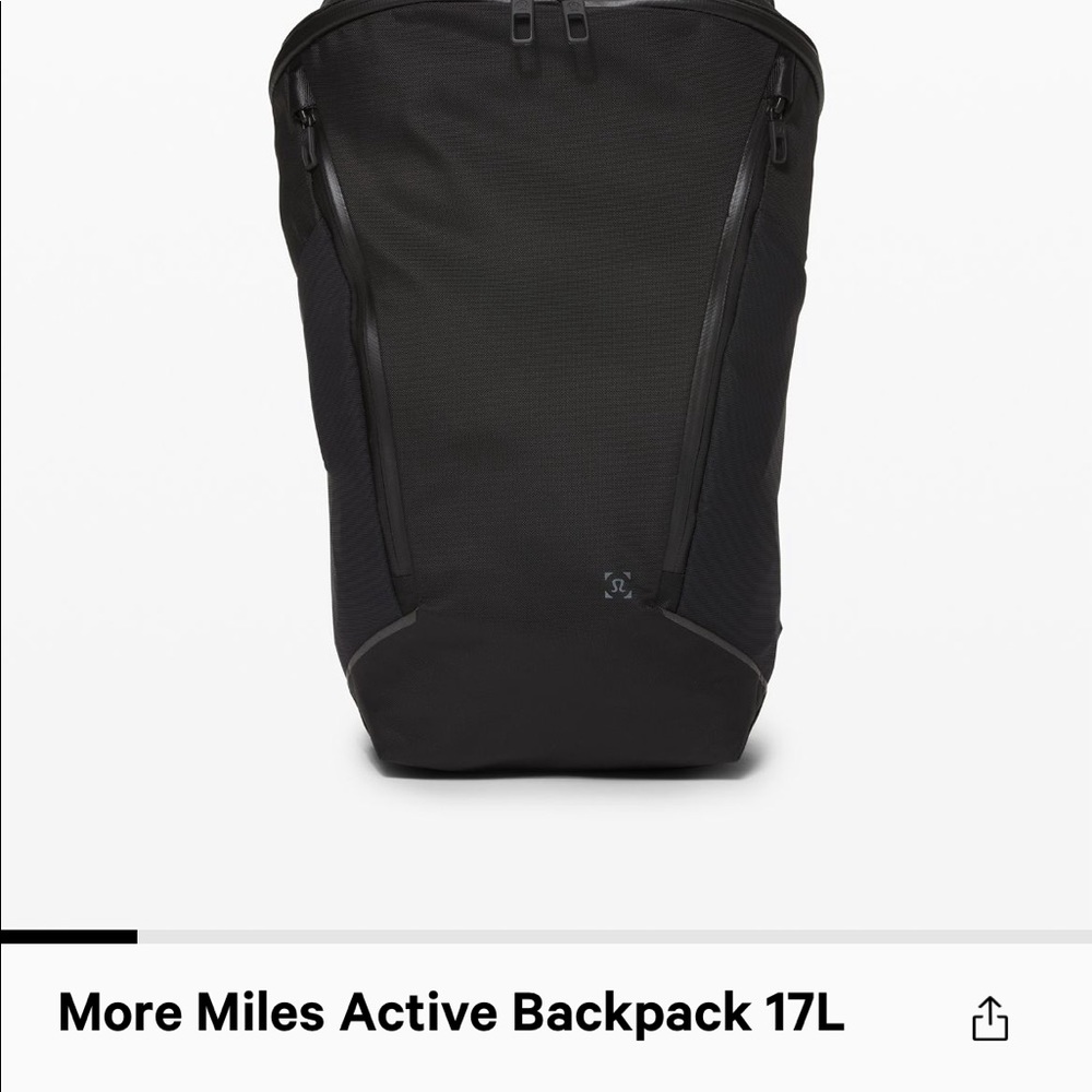 Lululemon NWOT black backpack